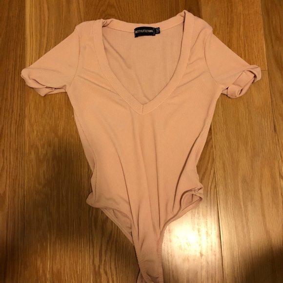 PrettyLittleThing Tops - pink bodysuit